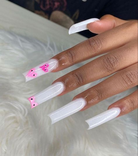 Marble French Nails, Nails Marble, Long Acrylic Nail Designs, Drip Nails, Ombre Acrylic Nails, Colored Acrylic Nails, White Acrylic Nails, Glow Nails, Short Square Acrylic Nails