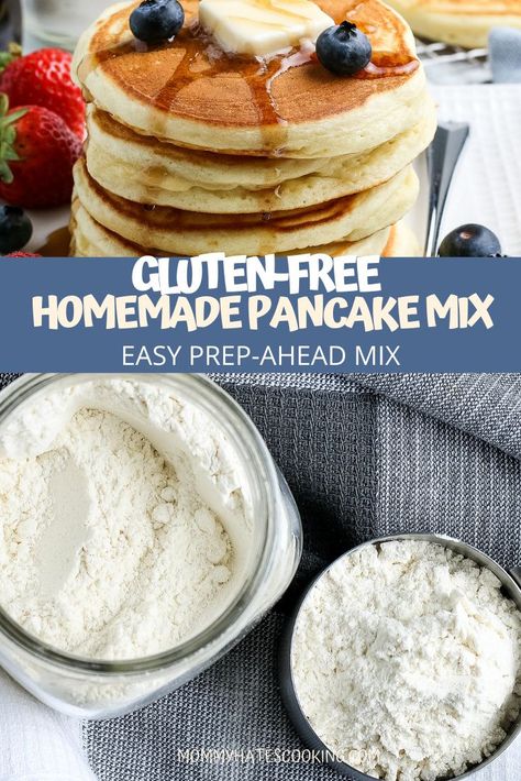 Gluten Free Pancake Mix Recipe, Gluten Free Pancake Mix, Gluten Free Pancake, Pancake Mix Recipe, Homemade Pancake Mix, Dairy Free Pancakes, Pancake Mix Recipes, Gluten Free Flour Mix, Gluten Free Waffles