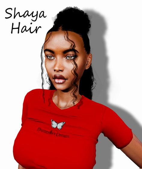 Urban Hair Sims 4 Cc, Outfit With Gloves, Urban Cc Finds, Hair Sims 4 Cc, Black Simmer, Valentines Hairstyles, Yara Shahidi, Sims 4 Teen, Excited To See You