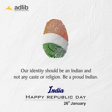 We are all 72 years old together as a nation, no matter the age of our bodies. And the power of unity is that we are celebrating the 72nd year of Republic Day together. Team Adlib wishes you all a very Happy Republic Day. #indianrepublicday #unityindiversity #26thJanuary #72yearsofrepublicindia #adlibadvertisingagency Happy Republic Day Creative Ads, Happy Republic Day India Creative, Republic Day Creative Post, Republic Day Post, Republic Day Creative Ads, Unity Quotes, Wedding Suits Men Blue, Happy Ganesh Chaturthi Wishes, Republic Day Indian