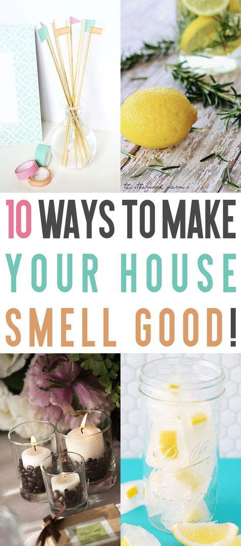 Make Your House Smell Good, Counter Spray, Homemade Potpourri, Perfume Versace, House Smell Good, Vanilla Scented Candles, Kitchen Smells, Bathroom Smells, Room Smells