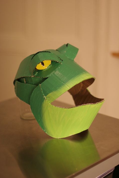 Frog mask | Flickr - Photo Sharing! Diy Dinosaur Costume, Firefly Costume, Cardboard Masks, Frog Mask, Alice In Wonderland Costumes, Cardboard Costume, Cardboard Mask, Frog Costume, Cardboard Creations