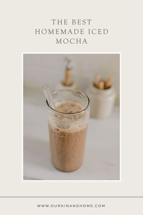 Iced Mocha At Home, At Home Espresso, Mocha At Home, Fresh Drinks Summer, Espresso Recipes, Nourishing Traditions, Iced Mocha, Milk & Mocha, Raw Cacao