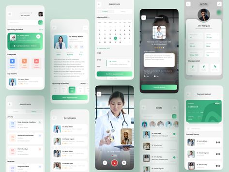 App Wireframe, Web App Ui Design, Health App Design, Ux Design Mobile, Digital Healthcare, Medical App, Ui Ux App, Hardik Pandya, Desain Ui