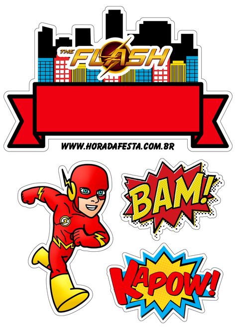 Visite nosso site e tenha acesso a milhares de imagens incríveis para decorar sua festa. Cake Decorating Designs, The Flash, Dc Comics, Cake Decorating, Flash, Quick Saves, Design