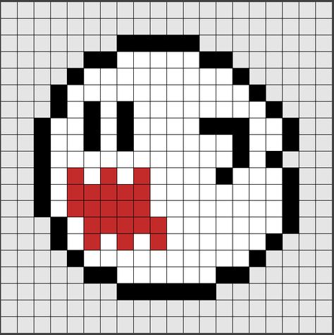 Patrones Hama Beads de Mario Bros, uno de los videojuegos más famosos de plataformas. Aquí tienes uno de los enemigos de siempre, ¡el fantasma! 👻 Si quieres saber como se hace, ya sea en Hama Beads o Pixel Hobby, entra en el enlace para ir a la página web. Pixel Art Pattern Mario, Patrones Hama Beads Ideas, Pixel Art Mario Bros, Pixel Art Mario, Hama Beads Mario, Pixel Art Minecraft, Perler Bead Mario, Hamma Beads, Easy Pixel Art