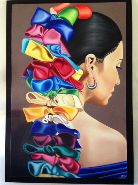 La Bonita Mexican Hairstyles, Mexican Artwork, Ballet Folklorico, Mexican Fashion, Mexican Heritage, Mode Kimono, Mexico Culture, Bow Hairstyle, Restaurant Concept