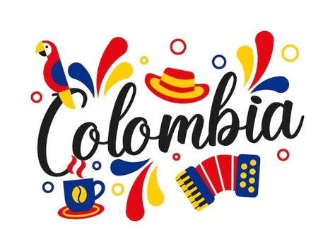 Colombia Independence Day, English Day, Colombian Culture, International Party, Colombian Art, Map Projects, Art Hobbies, Whatsapp Web, Pink Aesthetic