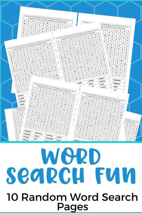 Free Printable Word Searches For Middle-School Kids School Word Search, Free Printable Word Searches, School Kids Crafts, Word Search Printables, Rainy Day Crafts, Word Searches, Word Find, Classroom Crafts, School Kids