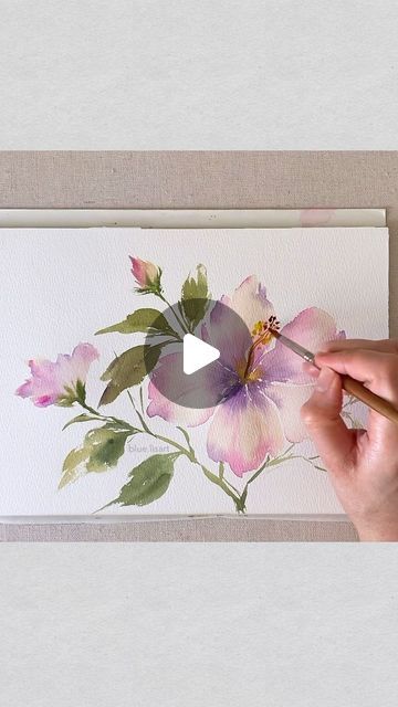 Lisa Lam | Watercolorist on Instagram: "Learn how to paint hibiscus in my latest Skillshare class : Learn How To Paint Expressive Watercolor Florals ( Hibiscus & Iris ) 💜 Join the class via the link in my bio. If you are already on Skillshare just search for my name Lisa Lam 😊" Expressive Watercolor, Watercolor City, Skillshare Classes, Watercolor Tutorial, Peony Painting, Watercolor Tutorials, Contemporary Watercolor, Watercolor Peonies, Watercolor Card