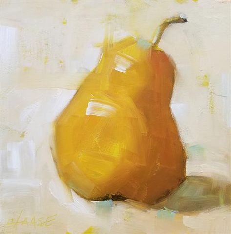 Daily Paintworks - "Classically Pear" - Original Fine Art for Sale - © Cindy Haase Nursing Home Crafts, Food Painting, Fruit Painting, Daily Painting, Painting Still Life, Flower Art Painting, Daily Paintworks, Still Life Painting, Fine Art Gallery