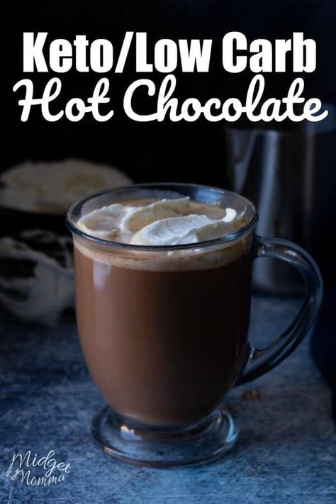 Keto Hot Chocolate Recipe, Keto Hot Chocolate, Sugar Free Hot Chocolate, Keto Beverages, Keto Drinks, Counting Carbs, Postre Keto, Low Carb Drinks, Keto Christmas