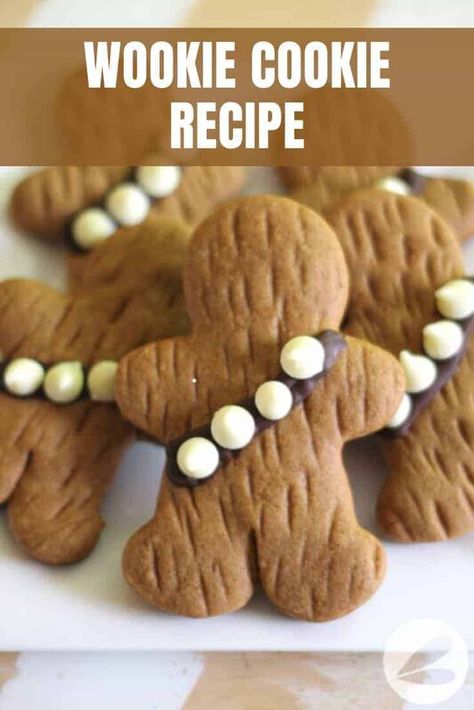 wookie cookies Wookie Cookies, Star Wars Cookies, Star Wars Food, Star Wars Cake, Gingerbread Man Cookies, Gingerbread Recipe, Birthday Kids, Star Wars Inspired, Star Wars Party