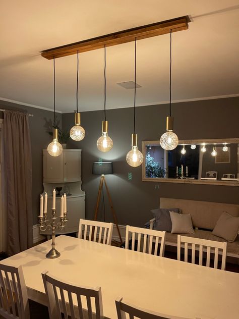 Modern Living Room Lighting Ideas, Living Room Lamps Ceiling, Ceiling Hanging Lights, Lights Over Dining Table, Tiny Dining Rooms, Industrial Bedroom Design, Blue Living Room Decor, Kitchen Layout Plans, Kitchen Cupboard Designs