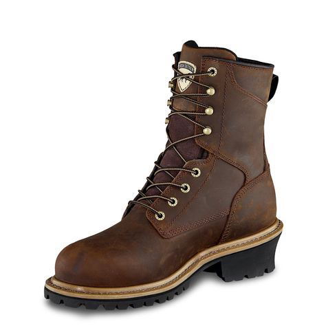 PRICES MAY VARY. Meets ASTM Safety Standards: This leather steel safety toe work boot with Swen-Flex insole and HRO designed logger rubber outsole is heat, slip, impact, compression, puncture, and electrical hazard resistant to meet ASTM F2413-18, M/I/C, EH PR, and ASTM F3445-21, SR safety standards. Steel Safety Toe & Swen-Flex: Steel safety toe provides an additional protective layer of defense from many hazards that may be encountered at a worksite. Swen-Flex insoles are non-metallic, punctur Lumberjack Style, Logger Boots, Women's Uniforms, Shoe Image, Steel Toe Boots, Irish Setter, Red Wing, Goodyear Welt, Safety Shoes