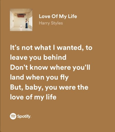 Harry Styles Love Of My Life Lyrics, Harry Styles Lyrics Spotify, Harry Atyles, Harry Quotes, 1d Lyrics, Harry Styles Songs, Style Lyrics, Comfort Person, Edgar Allen Poe