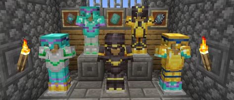 As part of the Minecraft Trails and Tales Update, a brand new feature has been added in the form of Armor Trims which can provide you with an even greater Minecraft Armor Trims, Minecraft Armor, Minecraft Java Edition, Armor Designs, Minecraft Java, Goat Horns, Pixel Color, Leather Armor, Can Crafts