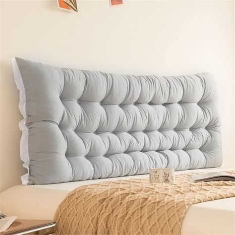 PRICES MAY VARY. Luxurious Craft: Headboard Cushion pillow is filled with high-rebound polyester, which will be better for you to lean on. You'll feel like sleeping in a cloud---soft but supportive. Ergonomic Design: the Rectangular shape fits perfectly your body curve. So our backrest pillow could provide enough support to your shoulder, back and lumbar. The bed reading pillow also can be an alternative to a headboard . Customize Your Comfort: the large bolster headboard pillow also serves as a Bolster Headboard, Headboard Dorm, Wall Mounted Headboard, Plush Headboard, Mounted Headboard, Reading Bed, Headboard Cushion, Cushioned Headboard, Wall Mounted Headboards