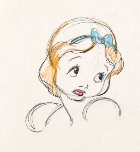 Disney Animation Drawings, Drawing Snow, Disney Princess Sketches, Princess Sketches, Vintage Disney Princess, Concept Drawing, Art Concepts, Snow White And The Seven Dwarfs, Miniature Portraits