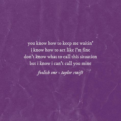 Foolish One Taylor Swift, Foolish One, Taylor Swift 2010, Music Widget, Quotation Mark, Taylor Swift Lyric Quotes, Folklore Aesthetic, Swift Wallpaper, Taylor Swift Speak Now