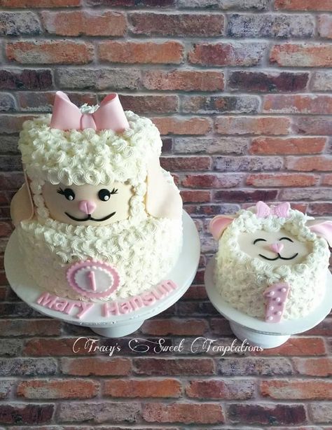 Lamb Cake, Mary Had A Little Lamb, 1st Birthday Party, 1st Birthday Parties, Cake Cookies, Diaper Cake, 1st Birthday, Birthday Party, Cake