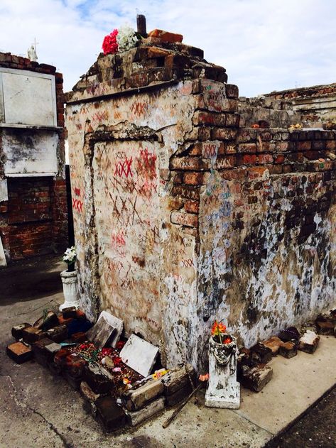 Tomb of Marie Laveau, St. Louis Cemetery No. 1, New Orleans Nola Trip, New Orleans Cemeteries, Voodoo Priestess, Marie Laveau, New Orleans Voodoo, New Orleans Vacation, Ahs Coven, Louisiana Usa, New Orleans Travel