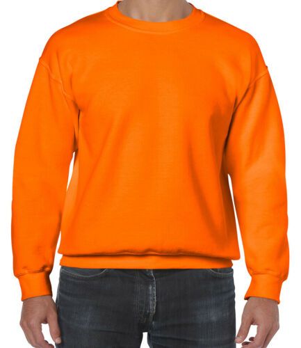 GILDAN Men's Heavy Blend Sweatshirt Round Neck Plain Jumper Pullover Casual TOP | eBay Mens Crewneck, Mens Crewneck Sweatshirt, Short T Shirt, Round Neck Sweatshirts, American Brand, Gildan Sweatshirts, Big Men, Crew Sweatshirts, Mens Crew Neck