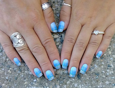 Beach House Blue, Shangri-La and Blue Lagoon Lagoon Color Street, Beach House Blue, Inspired Nails, Street Nails, Blue Pin, Rainbow Glitter, Shangri La, Nail Polish Strips, Color Street Nails