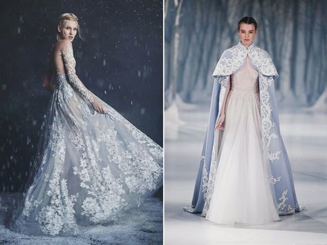 36 Breathtaking Ice Queen Inspired Wedding Dresses For Fairy Tale Brides! - Praise Wedding Icy Wedding Dress, Icy Blue Gown, Sebastian Paolo, Snowflake Wedding Dress, Ice Blue Wedding Dress, Elsa Wedding Dress, Winter Wedding Outfit, Winter Gown, Ice Queen Dress