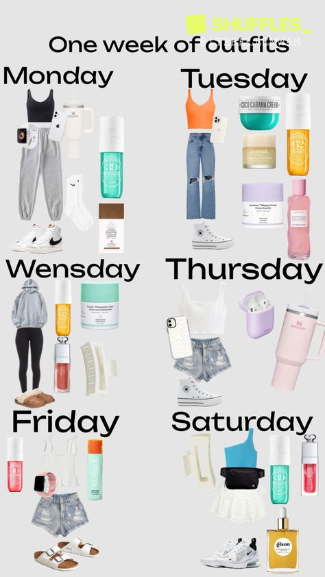 Created by ItzBellemwah on Shuffles Monday Outfits For School, Outfits For The Week, Monday Outfit, Weekly Outfits, Cute Preppy Outfits, Preppy Outfits, School Outfits, Outfit Of The Day, Cute Outfits