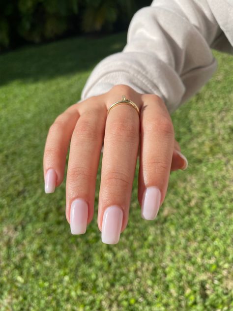 Nude Nails Wedding, Natural Nail Colors, Squoval Acrylic Nails, Opi Nail Colors, Bunny Nails, Squoval Nails, Funny Bunny, Classy Acrylic Nails, Opi Nails