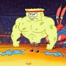 Buff Squidward, Spongebob Muscles, Spongebob Pics, Music Cover Photos, Playlist Covers Photos, Spongebob Patrick, Indie Drawings, Workout Playlist, Spongebob Memes