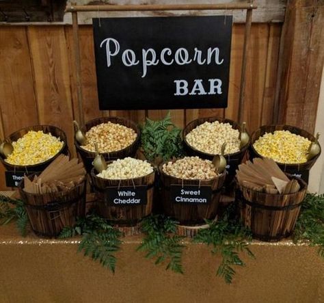 10 Graduation Party Food Bar Inspirations For The Best Party Ever - Society19 Wedding Snack, Popcorn Buffet, Wedding Bars, Graduation Party Food, Party Food Bar, Buffet Dessert, Sweet Buffet, Brunch Bar, Bar A Bonbon