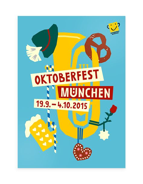 Oktoberfest Poster Contest 2015 on Student Show Oktoberfest Hairstyle, Oktoberfest Poster, Craft Beer Party, Oktoberfest Menu, Oktoberfest Invitation, Beer Festival Poster, Beer Ads, Munich Oktoberfest, Beer Decorations