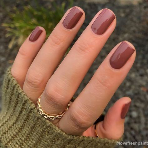 loveCND on Instagram: “For a flawless manicure, all you need is Wooded Bliss #cndwildromantics 📷 @lovefreshpaint #nails #shellac #cndshellac #cnd…” Brown Nail Polish, Brown Nail, Cnd Vinylux, Fall Manicure, Shellac Nails, Fall Nail Colors, Neutral Nails, Brown Nails, Nail Color