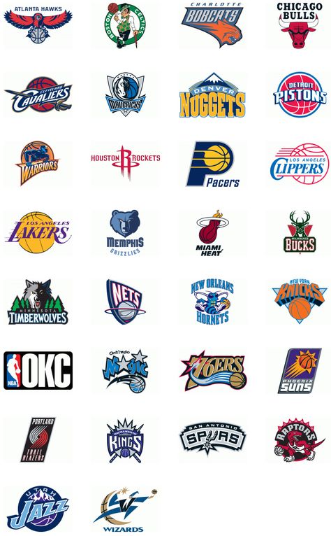 NBA Teams Logo Basketball Bedroom, Nba Basketball Teams, Basketball Tricks, Basket Nba, Logo Basketball, Team Logo Design, Basket Style, Sports Team Logos, Nba Wallpapers