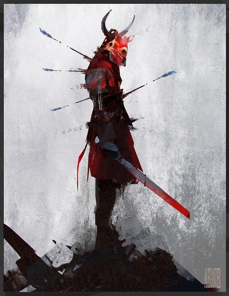 Blood Armour by AlexanderBrox0101.deviantart.com on @deviantART Last Samurai, Swords, A Man, Alexander, White, Black