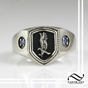 Harry Potter Jewelry Rings, Aquamarine Engagement Ring White Gold, Harry Potter Ring, White Gold Engagement Rings Vintage, Fandom Jewelry, Blue Jewellery, Ravenclaw House, Rings Blue, Harry Potter Jewelry