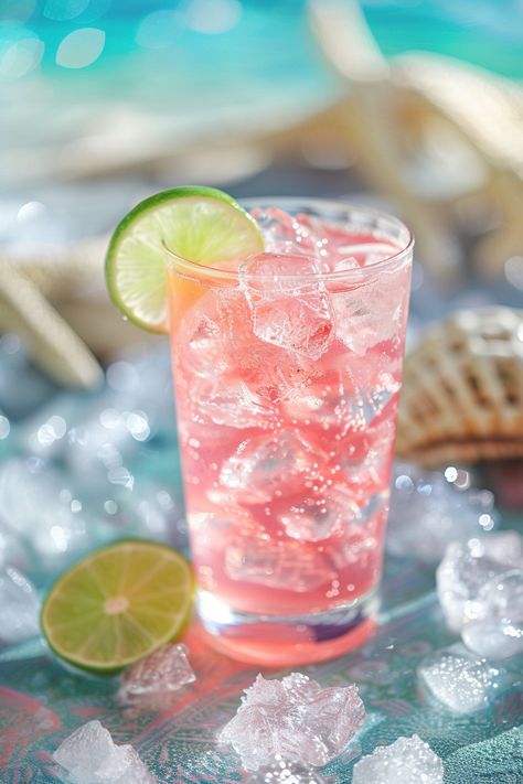 This refreshing vodka sea breeze cocktail is the perfect summer drink. Tropical Drinks Aesthetic, Aesthetic Drink Pictures, Ocean Drinks, Summer Drinks Aesthetic, Summer Days Aesthetic, Sea Breeze Cocktail, Brandy Sour, Drinks Photo, Novel Aesthetic