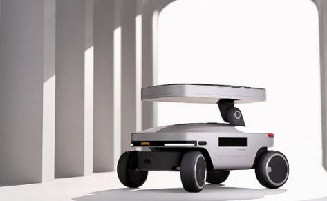 Jackery's Solar Mars autonomous robot wins the prestigious TIME Best Inventions of 2023 award in the "Green Energy" category. Robot Wheels, Mecanum Wheel, Delivery Robot, Autonomous Robots, Mobile Robot, Road Markings, New Technology Gadgets, Smart Robot, Unmanned Aerial Vehicle