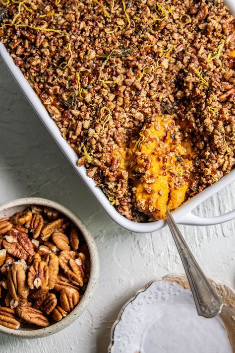 Sweet Potato Casserole With Pecans, The Best Sweet Potato Casserole, Brown Sugar Honey Glaze, Best Sweet Potato Casserole, Best Sweet Potato, Sweet Potato Recipes Casserole, Garlic Green Beans, Pear Salad, Glazed Carrots