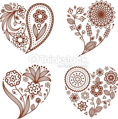 Paisley Heart Tattoo, Heart Mandala Tattoo, Tattoos Heart, Henna Drawings, Mehndi Style, Skeleton Hand Tattoo, Paisley Art, Heart Template, Simple Henna