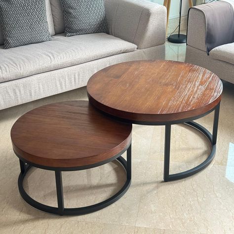 Elevate your living room with the timeless elegance of our Classic Round Coffee Table! ☕✨ This beauty blends seamlessly with any decor, offering both style and functionality. Its round design is perfect for any gathering, making it a must-have centerpiece for your home. Upgrade your coffee breaks with a touch of class! 🏡💫 🔍Industrial Pine Wood Round Coffee Table CLASSIC - $279 🔍https://lofthome.com/collections/coffee-table/products/coffee-table-classic-round #lofthomefurniture#ClassicRoundC... Round Wooden Coffee Table The Home Depot, Round Coffee Table Wood Metal, Walnut Coffee Table Round Set Cane, Coffee Table Classic, Wooden Round Coffee Table, Acacia Round Coffee Table, Round Mango Wood Coffee Table, Wood Round Coffee Table, Table Products