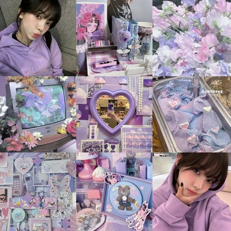 purple and blue moodboard. Blue Purple Moodboard, Karina Purple, Purple Moodboard, Blue Moodboard, Karina Aespa, Mood Board Design, Soft Purple, Board Design, Design Reference