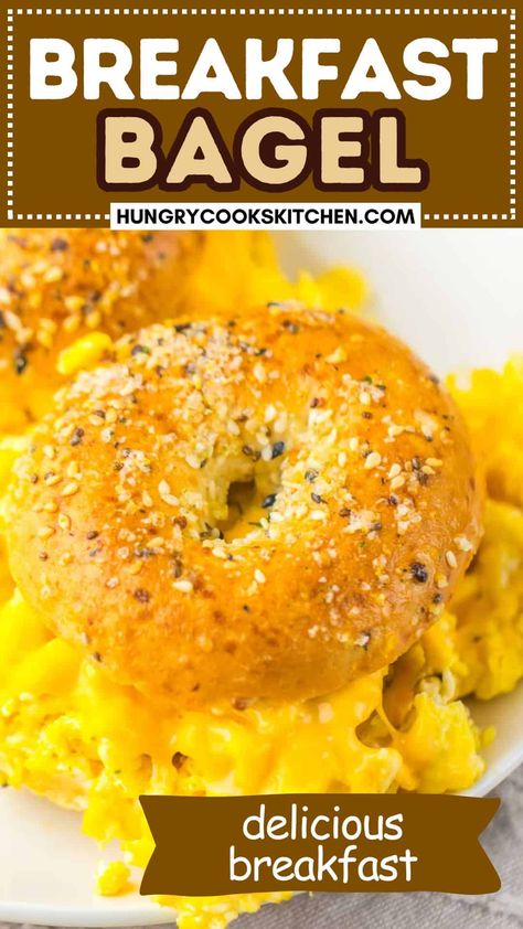 The perfect Breakfast Bagel to kickstart your busy morning!  Whether you’re on the go or enjoying a weekend brunch, this breakfast bagel hits the spot. Customize it with your favorite toppings for a meal that’s both quick and delicious. Get this easy recipe now! Bagels Breakfast Ideas, Bagel Sliders, Breakfast Bagel Ideas, Egg Bagel Recipe, Bacon Egg And Cheese Bagel, Breakfast Bagel Sandwich, Bagel Sandwiches, Quick Breakfast Ideas, Egg Bagel