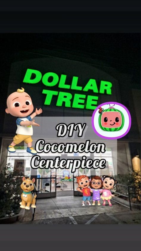 Cocomelon Centerpiece Ideas, Cocomelon Centerpieces, Green Spray Paint, Like And Comment, Happy Tuesday, Dollar Tree Diy, Spring Green, Projects Diy, Spray Paint