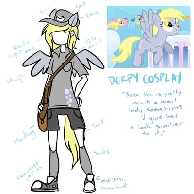 Clever & a simple Derpy :) Derpy Hooves Redesign, Derpy Hooves Fanart Human, Reflective Clothes, Mlp Cosplay, Mlp Memes, Unorganized Idea, Derpy Hooves, Paint Brush Art, My Little Pony Drawing