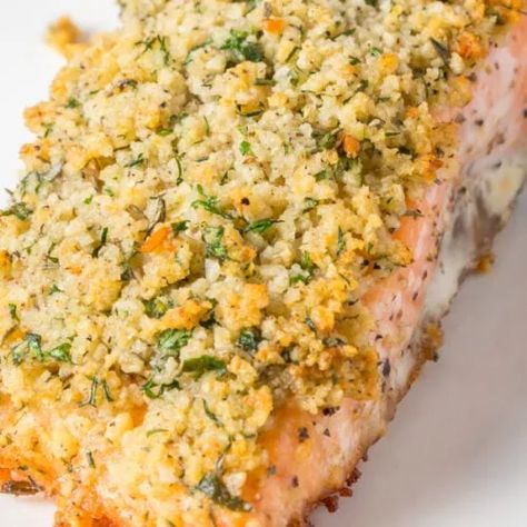 Buttery Herb Crusted Salmon In 30 Minutes 3 Park Crusted Salmon, Cashew Crusted Salmon, Panko Salmon, Walnut Crusted Salmon, Panko Crusted Salmon, Bourbon Glazed Salmon, Pecan Crusted Salmon, Lemon Dill Salmon, Herb Crusted Salmon