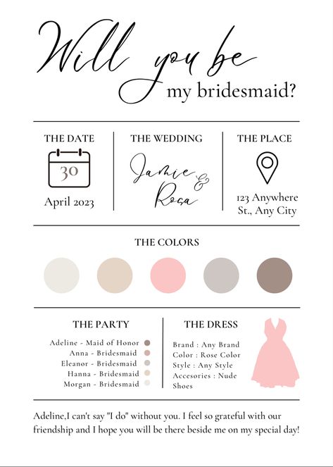 Wedding prep Bridesmaid Question, Bridesmaid Proposal Diy, Bridesmaid Proposal Card, Bridesmaid Invitation, Bridesmaid Boxes, Bridesmaid Colors, Bridesmaid Box, Be My Bridesmaid Cards, Bridesmaid Proposal Cards