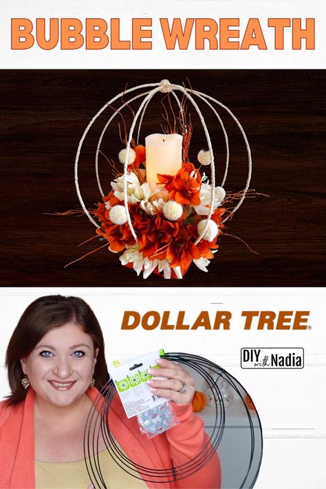 3D Wreath Form FALL CENTERPIECE Easy AUTUMN Dollar Tree DIY Step by step Tutorial 3d Wreath Ideas, 3d Wreath Form Ideas, 3d Wreath, Dollar Tree Baskets, Making Mesh Wreaths, Diy Angels, Diy Step, Dollar Tree Halloween, Diy Step By Step